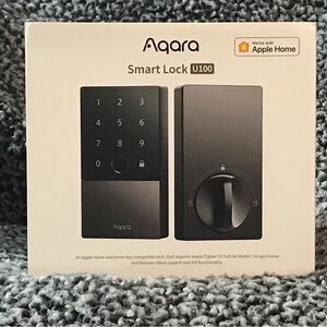 NIB Aqara Smart Lock U100 Fingerprint Keyless Entry Door Lock, Apple Home Key